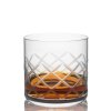 Brúsený pohár na whisky RONA Cumberland Diamond 370 ml s lesklým kosoštvorcovým vzorom