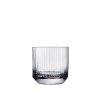 Nízky krištáľový pohár na whisky NUDE Big Top 270 ml s čistým vrúbkovaným dizajnom