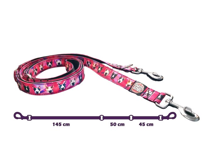 Switchable Leash Bullterrier Heads