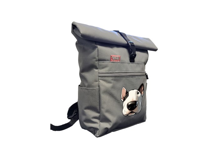 Batoh ROLL-TOP Bullterrier White