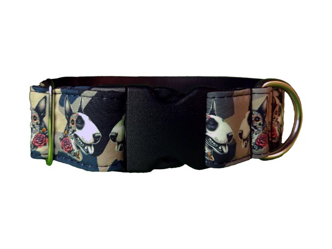 Collar Bullterrier El Muerto Rose Army
