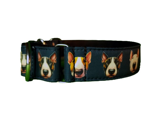Polostahovací obojek Bullterrier Hlavy