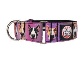 Polostahovací obojek Mini Bullterrier Hlavy