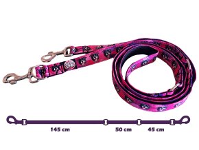 Switchable Leash Staffordshire Bull Terrier Black