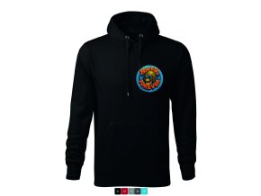 f13 01 a~ cape pánská černá s barvami biker forever 1