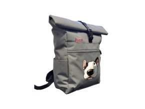 Batoh ROLL-TOP Bullterrier White