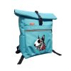 Backpack ROLL-TOP Bullterrier El Muerto Rose