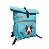 Backpack ROLL-TOP Bullterrier Brindle & White