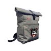 Backpack ROLL-TOP Staffordshire bull terrier Black