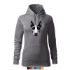 Sweatshirt Women’s Cape Bullterrier El Muerto BW🖤