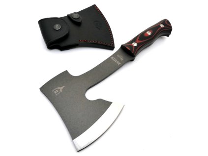 Muela RAPTOR vonkajší nôž 17,7 cm, čierno-oranžová, Micarta, kožené puzdro