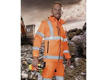 Bunda softshelová ARDON®REF502 hi-viz oranžová S (Veľkosť S)