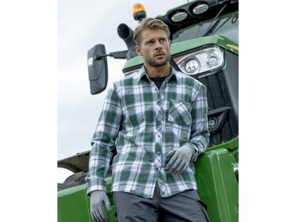Košeľa ARDON®OPTIFLANNELS zelená S (Veľkosť S)