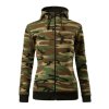 Camo Zipper Mikina dámska