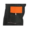 Kalhoty CXS LUXY JOSEF, pánské, černo-oranžové (Velikost 48)