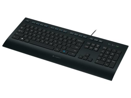 Logitech K280e/Drátová USB/US-Layout/Černá