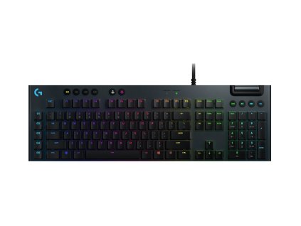 Logitech G815 RGB/Drátová USB/US-Layout/Černá