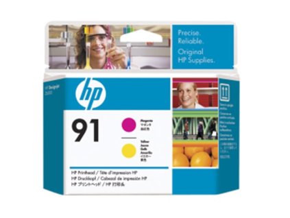 HP no 91 - purpurová a žlutá tisk. hlava, C9461A