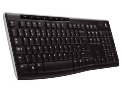 Logitech K270/Bezdrátová USB/CZ-SK layout/Černá