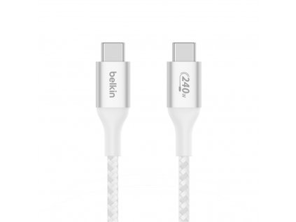 Belkin Boost charge USB-C kabel 240W, 2m, bílý