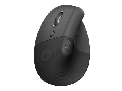 LOGITECH Lift For Business/Ergonomická/Optická/Pro leváky/4 000DPI/Bezdrátová USB + Bluetooth/Grafit