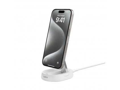 Belkin Pro Convertible Qi2,15W, mag.stojan,bilý