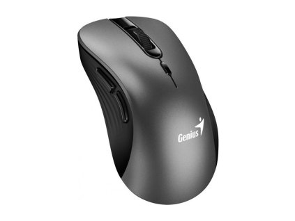 Genius Ergo 8100S/Ergonomická/Optická/Pro praváky/1 600 DPI/Bezdrátová USB/Černá-šedá