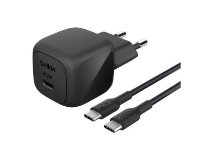 BELKIN 45W USB PD nabíjecí adaptér černý + 1m USB-C kabel