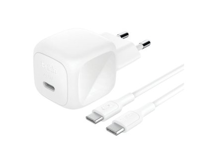 BELKIN 45W USB PD nabíjecí adaptér bílý + 1m USB-C kabel