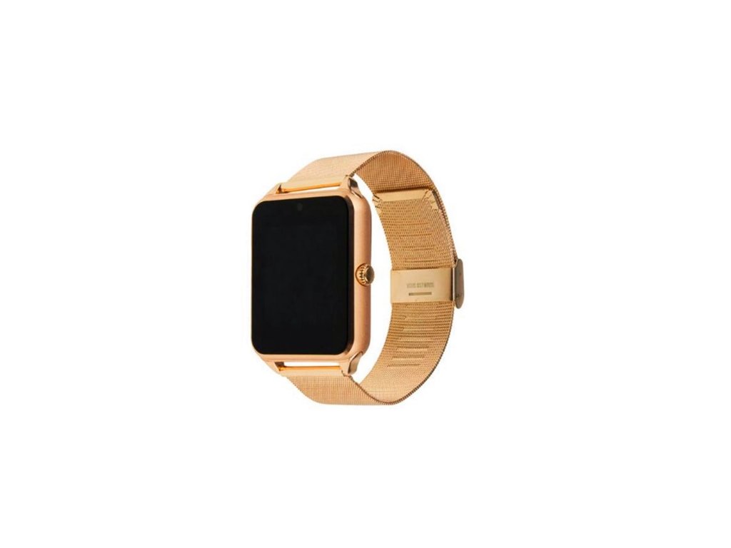 Chytré Hodinky Smart Watch GT08 s Kovovým Páskem (Opicka Zlatá)