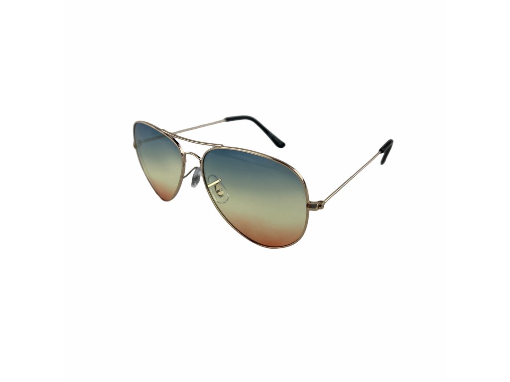 Sluneční Brýle Aviator - Zeleno-hnědé