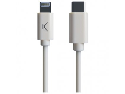 Kábel USB-C na Lightning MFI (1 m) Biela