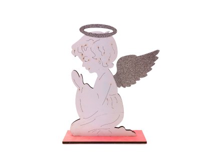 152144 drevena vanocni dekorace andel 30 cm
