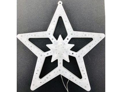 153158 svitici led hvezda tepla bila 28 cm