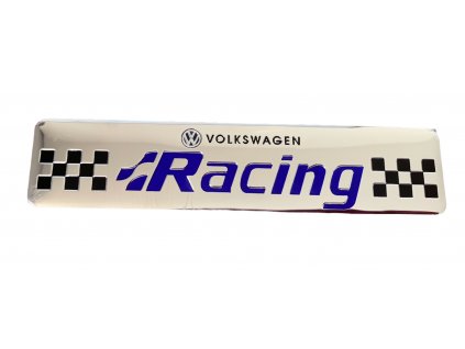 3D Chromová Samolepka - Volkswagen Racing