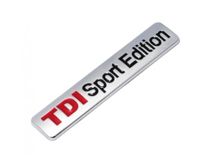 3D Chromová Samolepka - TDI Sport Edition