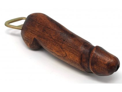 Dřevěný otvírák - Penis (10 cm)