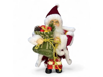 vianocna-dekoracie-santa-claus-cerveny-s-darcekmi--30-cm-