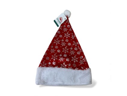 vianocna-plysova-ciapka-santa-claus-s-vlockami