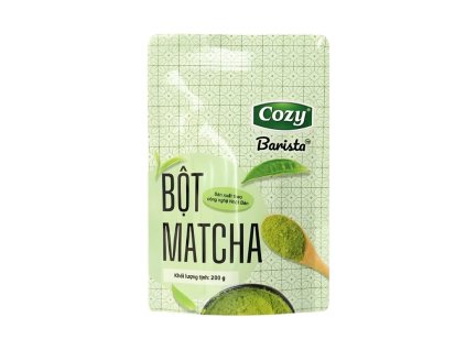 193992 cozy barista matcha premiovy bio japonsky zeleny cajovy prasek 200 g