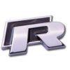 3D Znak R (R-line) (Barva Stříbrno-černá)