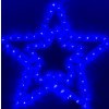 Vánoční LED dekorace - Hvězda 54 cm (SVÍTÍCÍ) (Barva Modrá)
