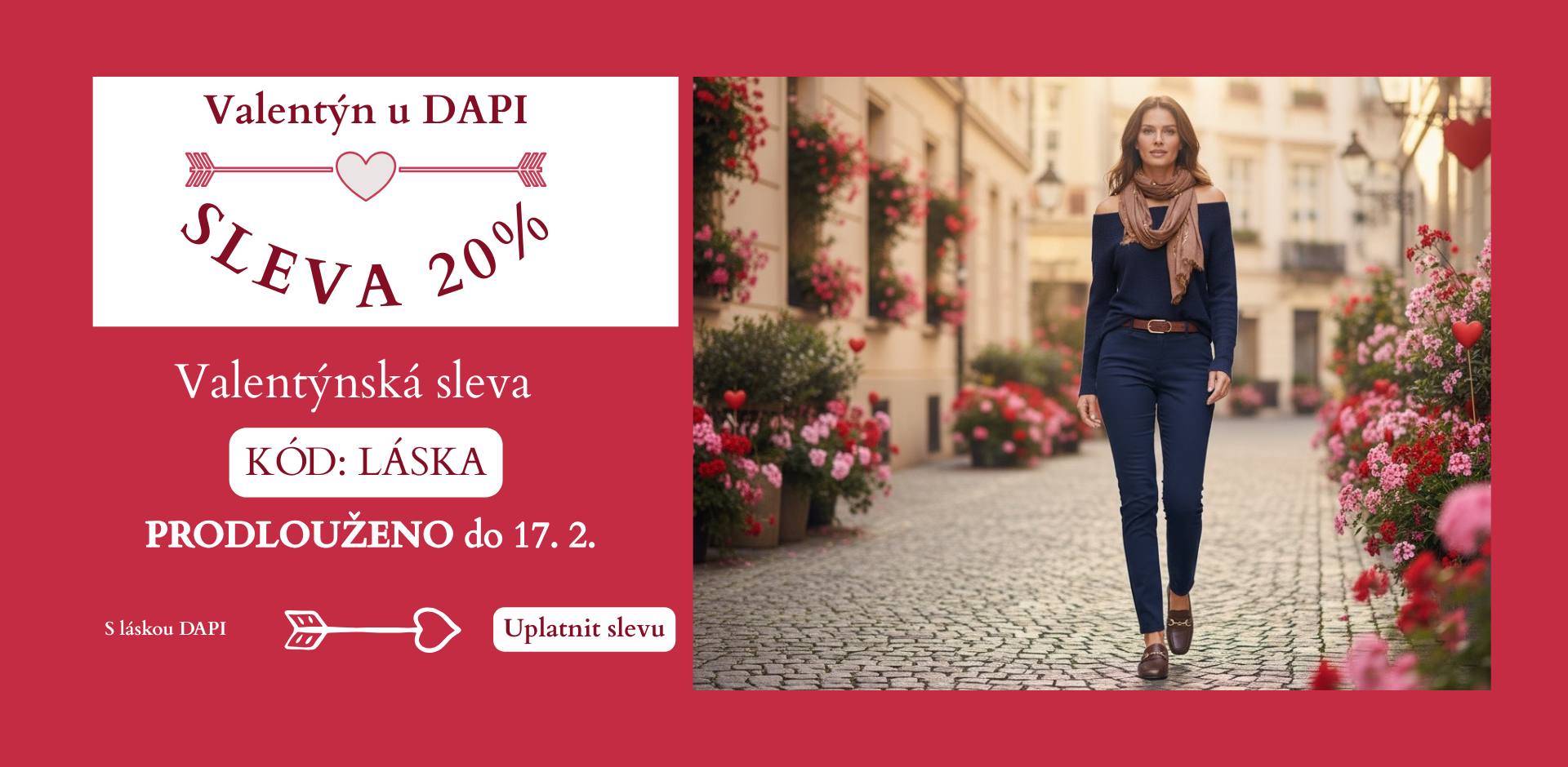 Valentýn u Dapi 20% sleva