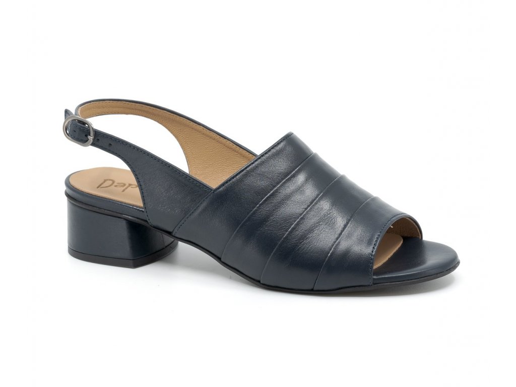 Dámské kožené sandálky Dapi modré 27617 (Velikost 36)