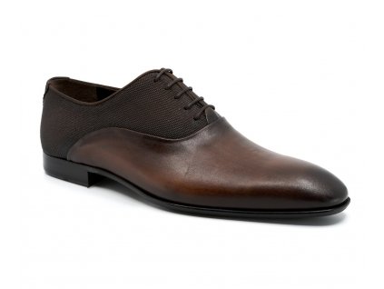 Pánská luxusní společenská obuv Dapi manager hnědá 15629 (Velikost 40)