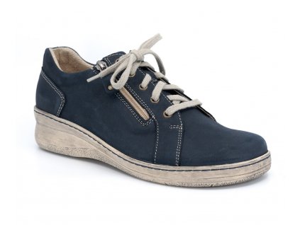 Dámská kožená kotníková obuv Kacper modrá 27394 (Velikost 37)