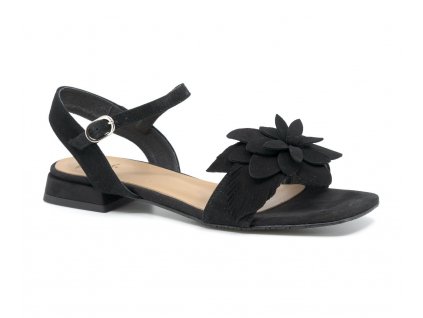 Dámské kožené sandálky Dapi černé 27616 (Velikost 36)