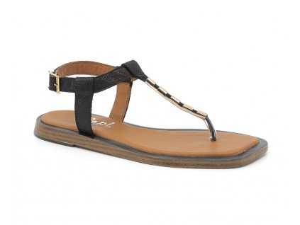 Dámské kožené sandálky Dapi černé 27629 (Velikost 36)