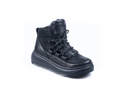 Dámská kožená kotníková obuv Kacper černá 27872 G (Velikost 36)