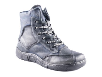 Dámská kožená kotníková obuv Kacper šedá 28409 K